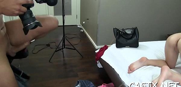  Legal age teenager in reality porn shooting